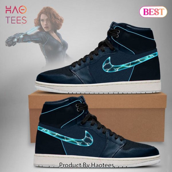 HOT TREND Marvel Avengers Black Widow Air Jordan High Top Sneaker