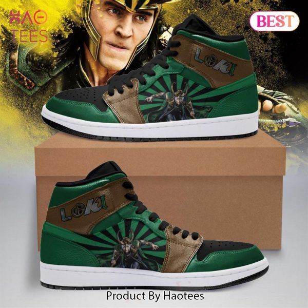 HOT TREND Marvel Loki Air Jordan High Top Sneaker  – KU31