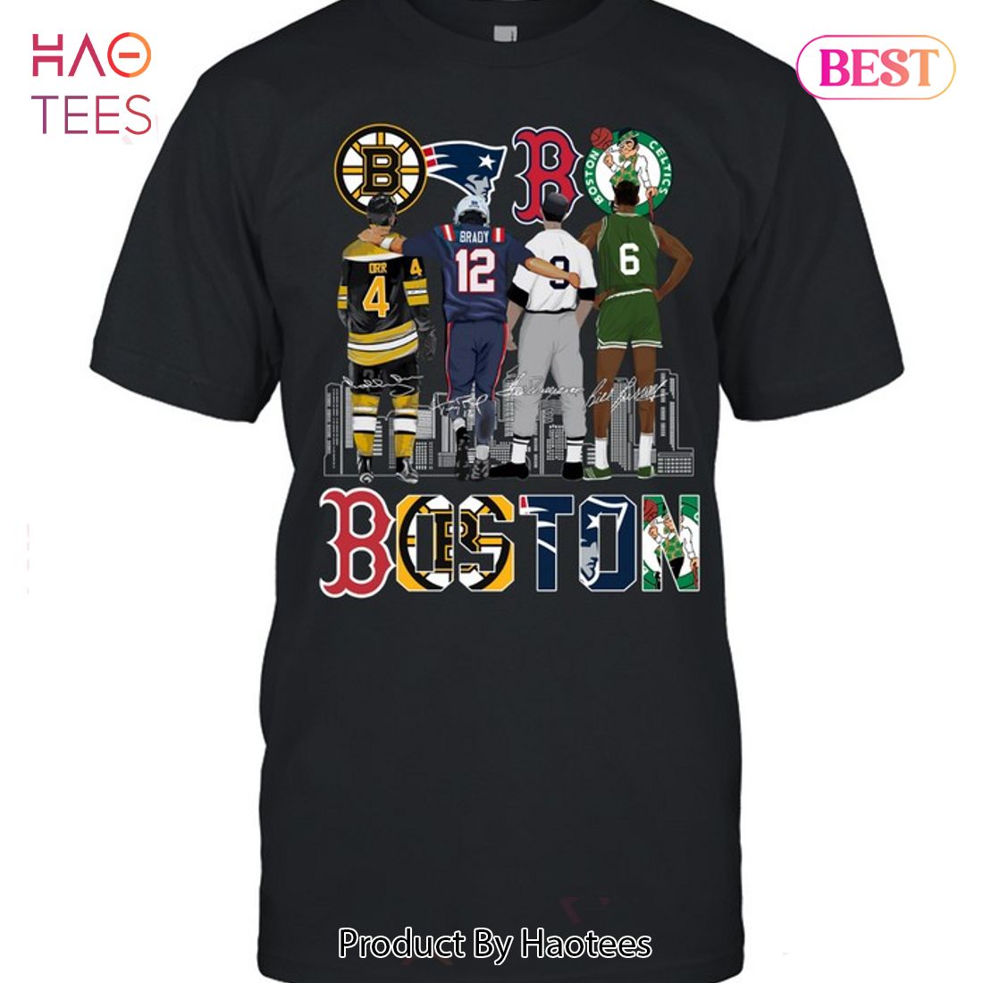 Boston Red Sox New England Patriots Celtics Bruins Hoodie