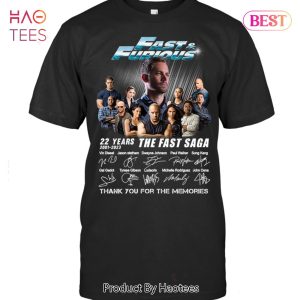 HOT TREND 22 Years Of The Fast Saga Thank You For The Memories Fast & Furious Unisex T-Shirt