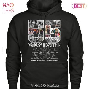 55 Years Of 1968-2023 Led-Zeppelin Thank You For The Memories T-Shirt