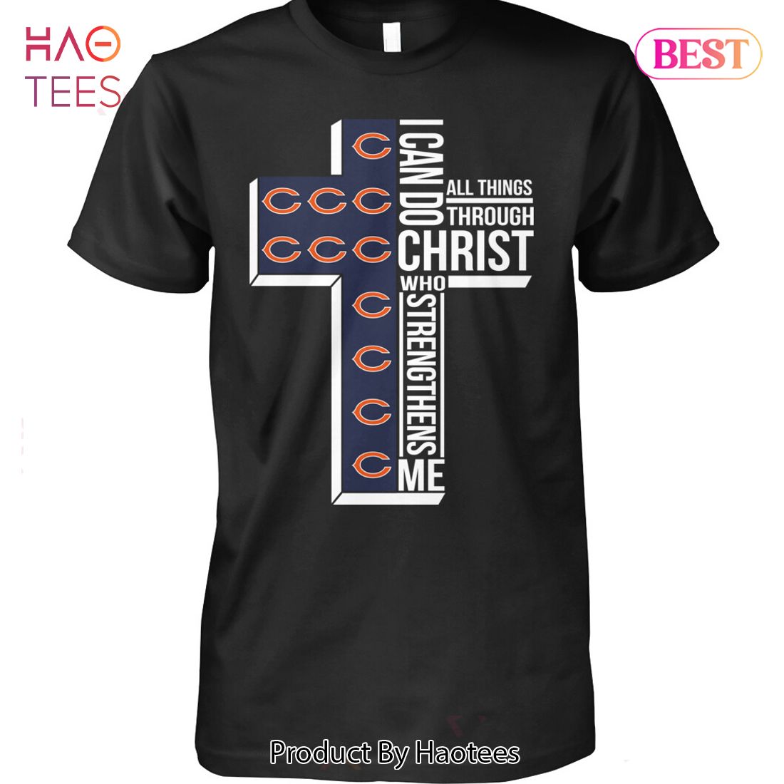 HOT Chicago Bears Legend All Things Through Unisex T-Shirt HOT Chicago Bears Legend All Things Through Unisex T-Shirt