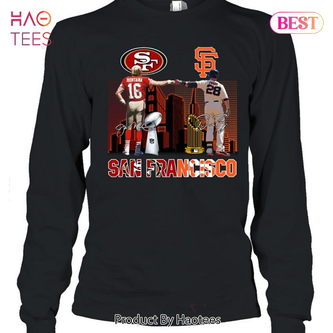 San Francisco Giants And San Francisco 49ers Champion Unisex T-Shirt San Francisco Giants And San Francisco 49ers Champion Unisex T-Shirt