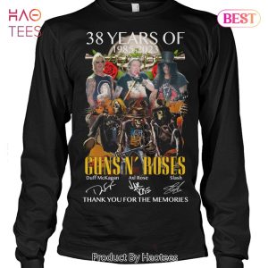 NEW 38 Years Of 1985-2023 Guns N Roses Thank You For The Memories Unisex T-Shirt