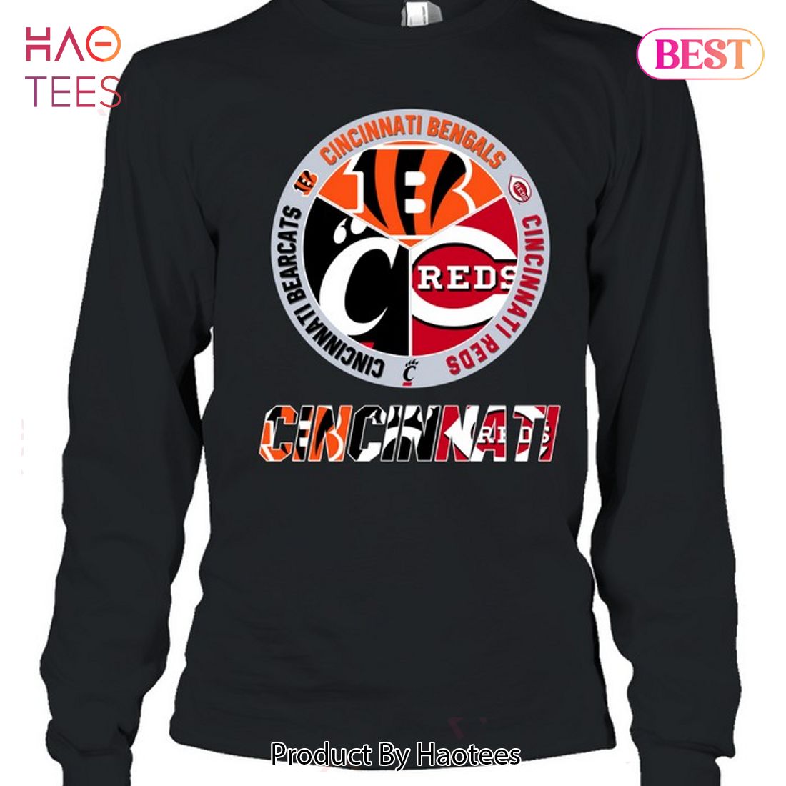 NEW Cincinnati Bengals Cincinnati Reds And Cincinnati Bearcats Unisex T- Shirt