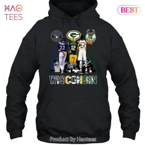 NEW Milwaukee Brewers Green Bay Packers And Milwaukee Bucks Wisconsin Team Sport Unisex T-Shirt