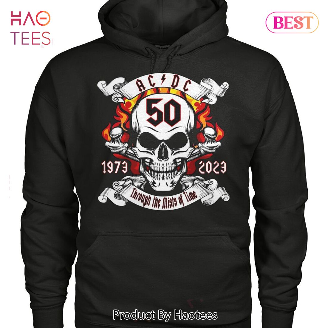 AC DC 1973-2023 Through The Mists Of Time Unisex T-Shirt AC DC 1973-2023 Through The Mists Of Time Unisex T-Shirt