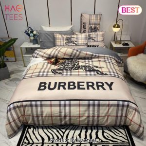 [SALE] Burberry Bedding Set Printed Bedding Sets Quilt Sets Duvet Cover Luxury Brand Bedding Decor Bedroom Sets
