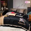 [SALE] Burberry Black Luxury Fashion Brand Bedding Set