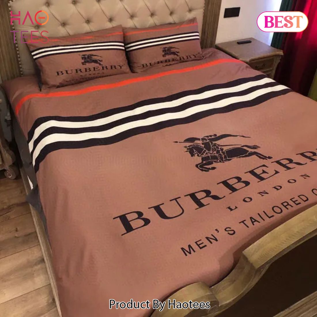 [SALE] Burberry Hot Bedding Set 3d Printed Bedding Sets Quilt Sets Duvet Cover Luxury Brand Bedding Decor Bedroom Sets Luxury Store