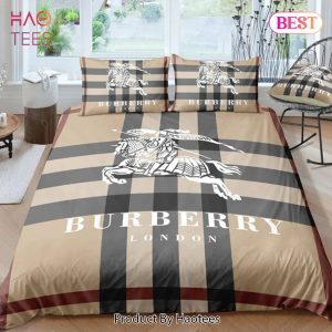 [SALE] Burberry Luxury Brand Bedding Set Bedspread Duvet Cover Set Home Decor