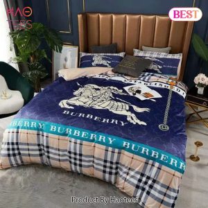 [SALE] Burberry New Bedding Set Printed Bedding Sets Quilt Sets Duvet Cover Luxury Brand Bedding Decor Bedroom Sets