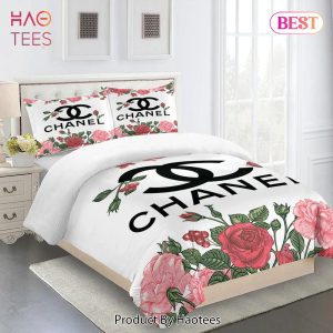 [SALE] Chanel Flowers Luxury Brand Bedding Set Duvet Cover Home Decor