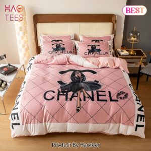 [SALE] Chanel Lady Pinky Premium Luxury Brand Bedding Set Duvet Cover Home Decor Special Gift