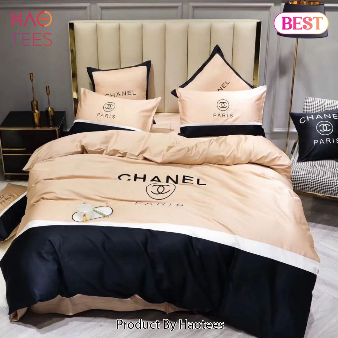 SALE] Chanel Black White Luxury Brand Bedding Set Duvet Cover Home Decor