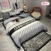 [SALE] Christian Dior Light Blue Luxury Brand Premium Bedding Set Bedspread Duvet Cover Set Home Decor