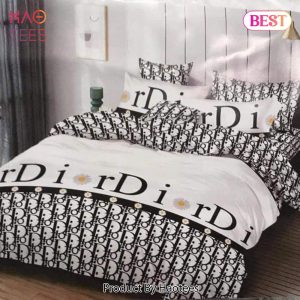 [SALE] Christian Dior Logo Luxury Brand Bedding Set Home Decor