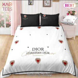 [SALE] Christian Dior New Logo Hot Luxury Brand Bedding Set Bedspread Duvet Cover Set Home Decor