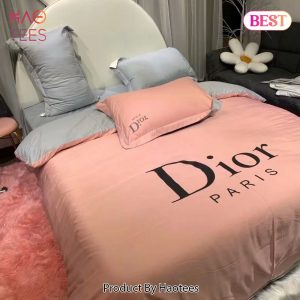 [SALE] Christian Dior Paris Pinky Luxury Brand Premium Bedding Set Bedspread Duvet Cover Set Home Decor