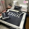 [SALE] Dior Black Luxury Brand High-End Bedding Set Home Decor