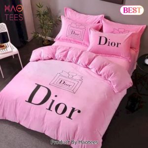 [SALE] Dior Pinky Bedding Sets Quilt Sets Duvet Cover Luxury Brand Bedding Decor
