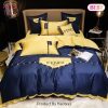 [SALE] Fendi Green Brown Luxury Brand Premium Bedding Set Bedspread Duvet Cover Set Home Decor