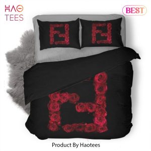 [SALE] Fendi Hot Luxury Logo Fashion Brand Premium Bedding Set Home Decor