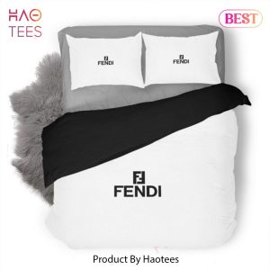 [SALE] Fendi Luxury Logo Fashion Brand Premium Bedding Set Home Decor