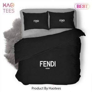 [SALE] Fendi New Luxury Logo Fashion Brand Premium Bedding Set Home Decor
