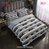 [SALE] Fendi Roma Brown Premium Luxury Brand Bedding Set Duvet Cover Home Decor Special Gift