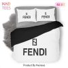 [SALE] Fendi Roma Luxury Brand Premium Bedding Set Bedspread Duvet Cover Set Home Decor