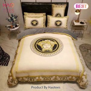 [SALE] Gianni Versace Beige Luxury Brand High-End Bedding Set Home Decor