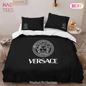 [SALE] Gianni Versace Black Luxury Brand High-End Bedding Set Home Decor