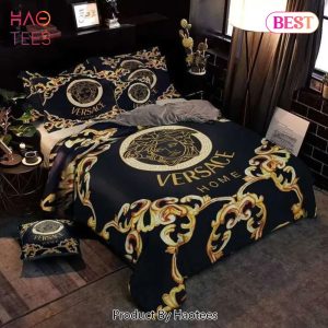 [SALE] Gianni Versace Black Luxury Brand High-End Bedding Set Home Decor – AT41