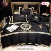 [SALE] Gianni Versace Black Luxury Brand High-End Bedding Set Home Decor – LW21