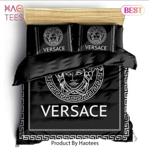 [SALE] Gianni Versace Black Luxury Brand High-End Bedding Set Home Decor – LW21
