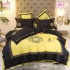 [SALE] Gianni Versace Blue Luxury Brand High-End Bedding Set Home Decor