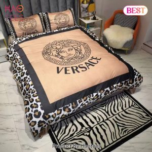 [SALE] Gianni Versace Brown Luxury Brand High-End Bedding Set Home Decor