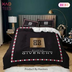 [SALE] Givenchy Bijoux Black Luxury Brand High End Premium Bedding Set Home Decor
