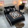 [SALE] Givenchy Black And White Logo Luxury Brand Bedding Set Home Decor