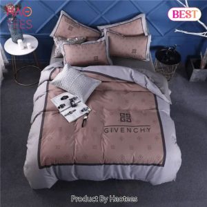 [SALE] Givenchy Brown Grey Luxury Brand High End Premium Bedding Set Home Decor