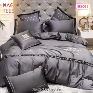 [SALE] Givenchy Grey Luxury Brand High-End Bedding Set Home Decor
