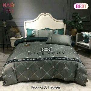 [SALE] Givenchy Logo Fashion Luxury Brand Bedding Set Bedspread Duvet Cover Set