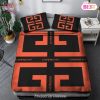 [SALE] Givenchy Red Black Luxury Brand High End Premium Bedding Set Home Decor