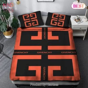 [SALE] Givenchy Red Luxury Brand Bedding Set Bedspread Duvet Cover Set Home Decor