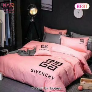 [SALE] Givency Pinky Logo Luxury Brand Bedding Set Home Decor