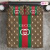 [SALE] Gucci Beautiful Luxury Brand Inspired 3D Bedding Sets Duvet Cover Bedlinen Bed set