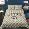 [SALE] Gucci Beige Fashion Luxury Brand Fashion Bedding Set Bedspread Duvet Cover Set