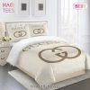 [SALE] Gucci Beige Luxury Brand High-End Bedding Set Home Decor – VV21