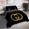 [SALE] Gucci Black Luxury Brand Bedding Set Home Decor